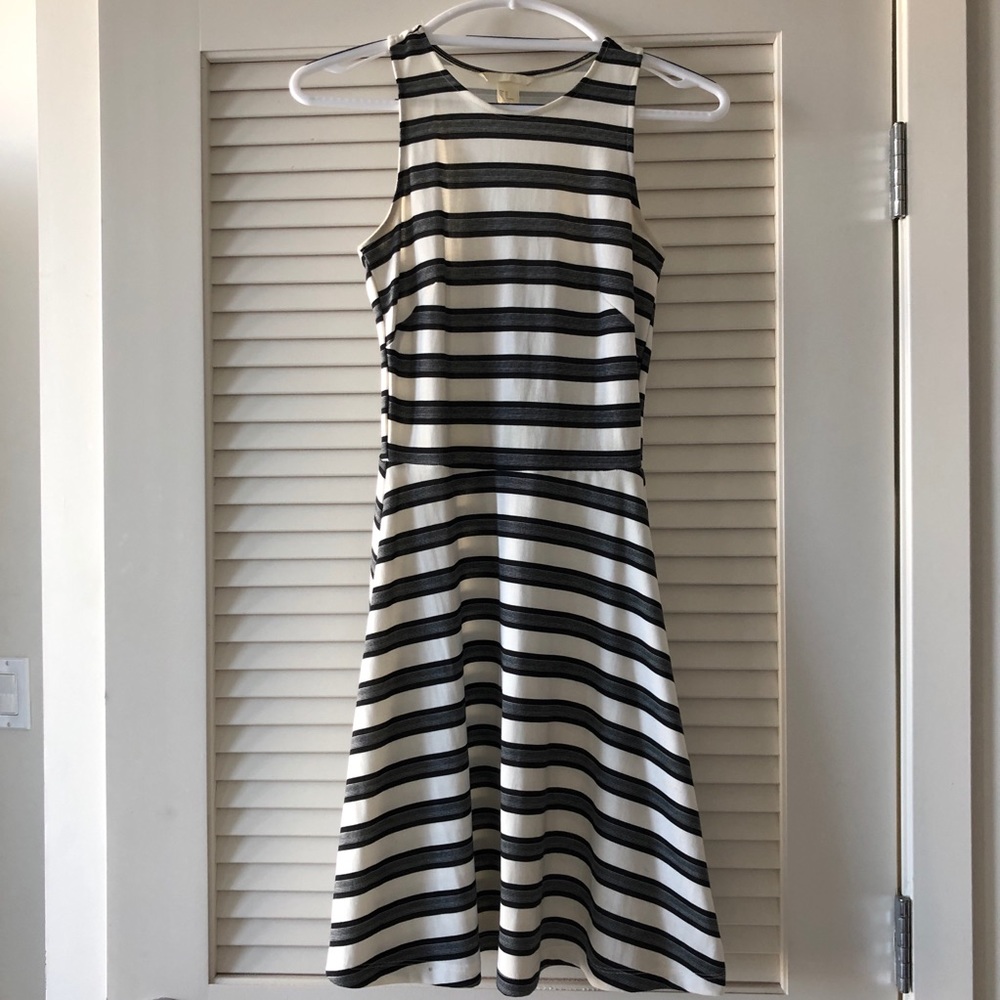 H&M skater dress stripes